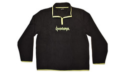 Dumbgood Mens Goosebumps 1/4 Zip Polar Fleece Black Pullover New XL