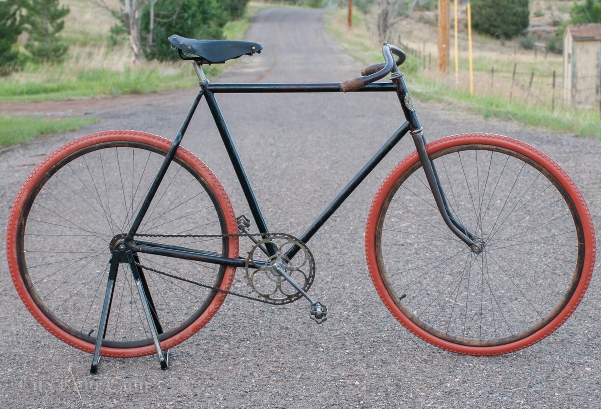 Antique 1900 TOC Geneva Racer Bike Vintage ABC Pope Wood Wheel