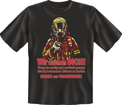 Uomo Pompieri T-Shirt Pompiere Divertenti Sprüche-t-shirt Geburtstag-Geschenk - Foto 8 di 10