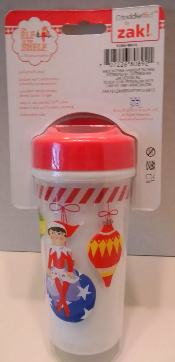 NEW ZAK Elf on the Shelf Insulated Toddler Cup 8.7 oz sippy cup #1
