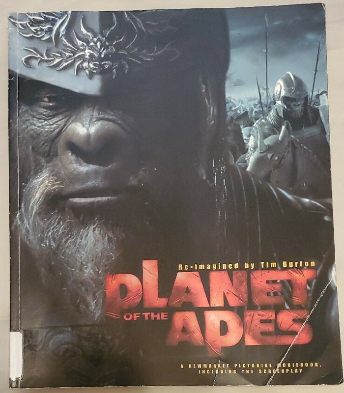 TIM BURTON'S PLANET OF THE APES MOVIEBOOK 2001 FIRST EDITION OVERSIZED PAPERBACK