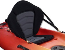 Adjustable Straps Black Gray Padded Deluxe Kayak Seat Detachable Storage Back Ba