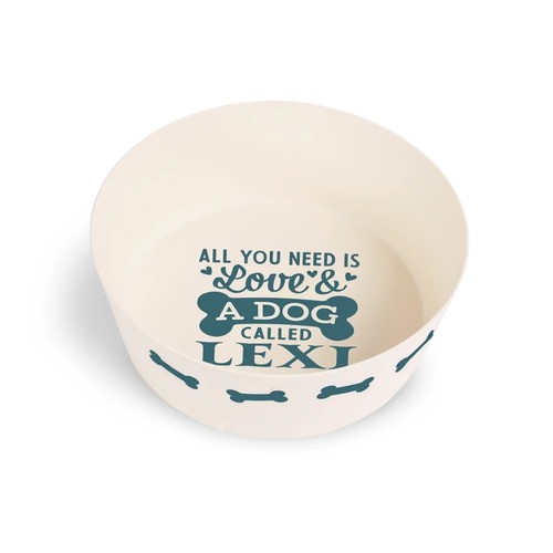 Personalised Dog Bowls Food Water Medium Pet Puppy Feeding Feeder Non Slip Base - Picture 110 of 198