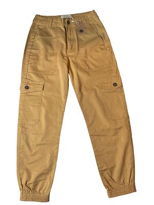 NWOT Pull & Bear High Rise Cargo Jogger Camel Women s Size 2