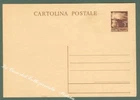 Republic Postal History. POSTCARD from lire 3 brown Democratic type.