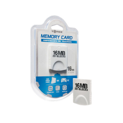 Tomee 16MB Memory Card for Nintendo Wii/GameCube, 251 Blocks, Save Data Accessor