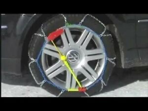 Konig T2 Snow Chains Size Chart