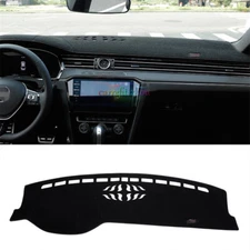 Black Dashboard Dash Mat DashMat Sun Cover Pad For Volkswagen Arteon 2019-2021