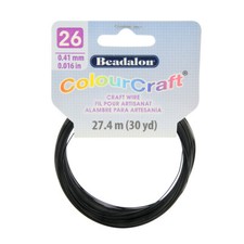 Beadalon  ColourCraft  Dead-Soft Copper Wire Black Color Choose Gauge and Length