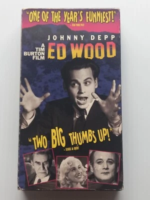 Ed Wood (1994 Touchstone Home Video) Tim Burton Johnny Depp PREOWNED VHS - Image 1 of 3