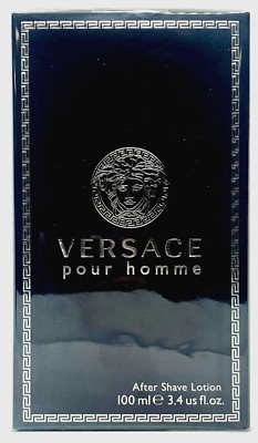 VERSACE POUR HOMME AFTER SHAVE LOTION SPLASH FOR MEN 3.4 Oz / 100 ml BRAND NEW!