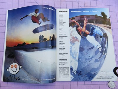 Vintage 1993 Big Brother Skateboard Magazine Issue 9 Penthouse Kia 