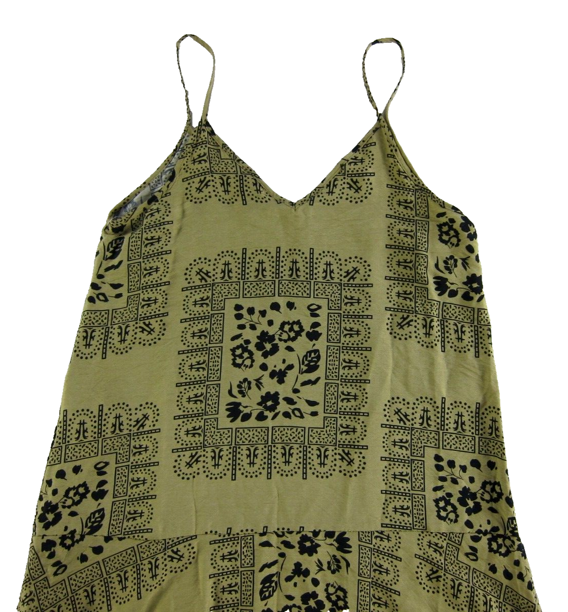 vero moda green floral dress GREEN FLORAL PRINT MIDI DRESS main image 1