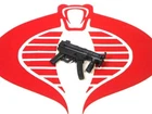 GI Joe Classified Weapon Dark Gray UZI 1:12 Scale Figure Accessory Customizer