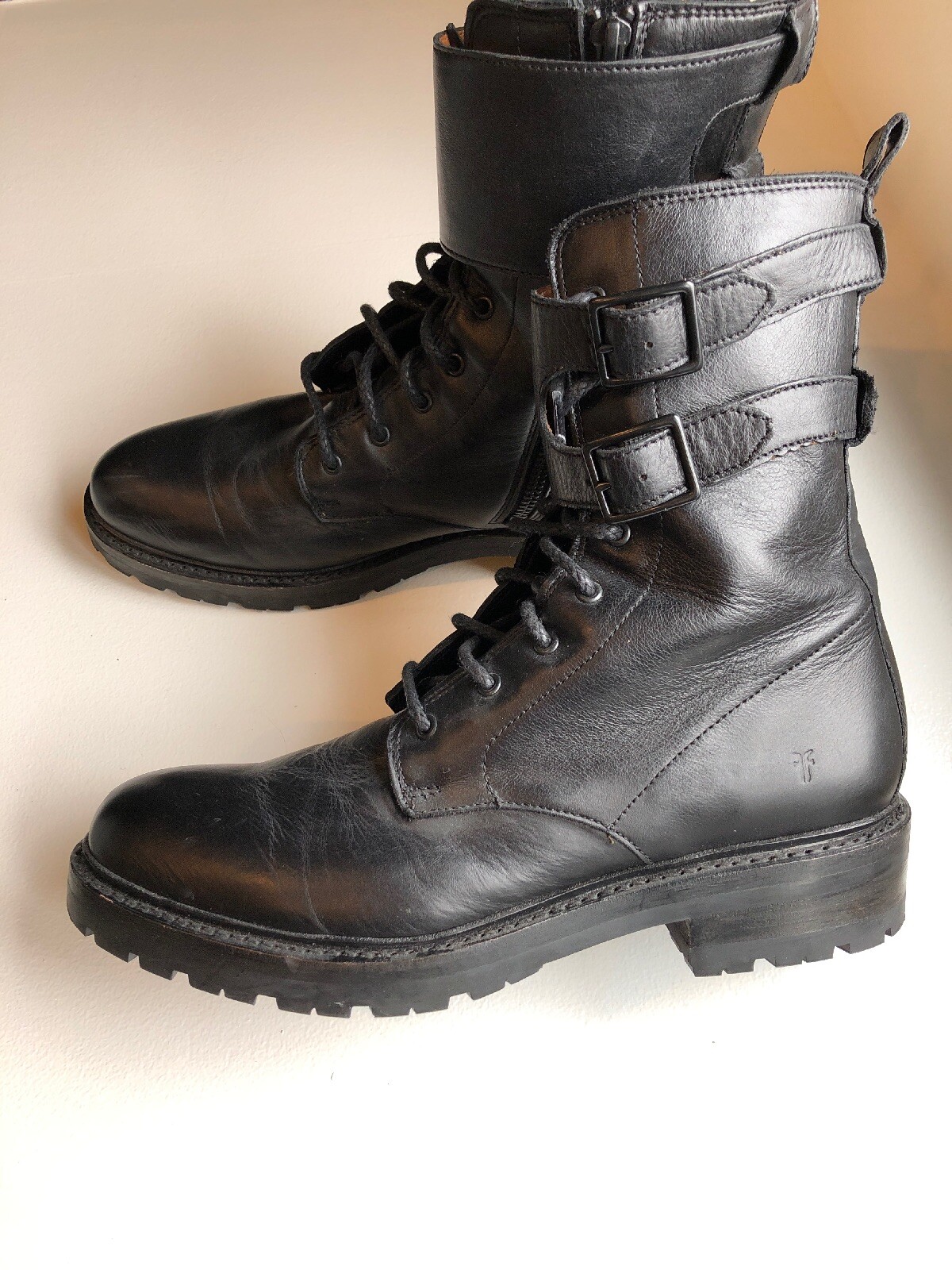 frye julie shield combat boot