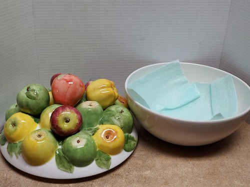 RARE VTG Italian Majolica Bowl APPLES Lid 3-D 2 Piece Centerpiece Tromp L'oeil - Picture 15 of 23