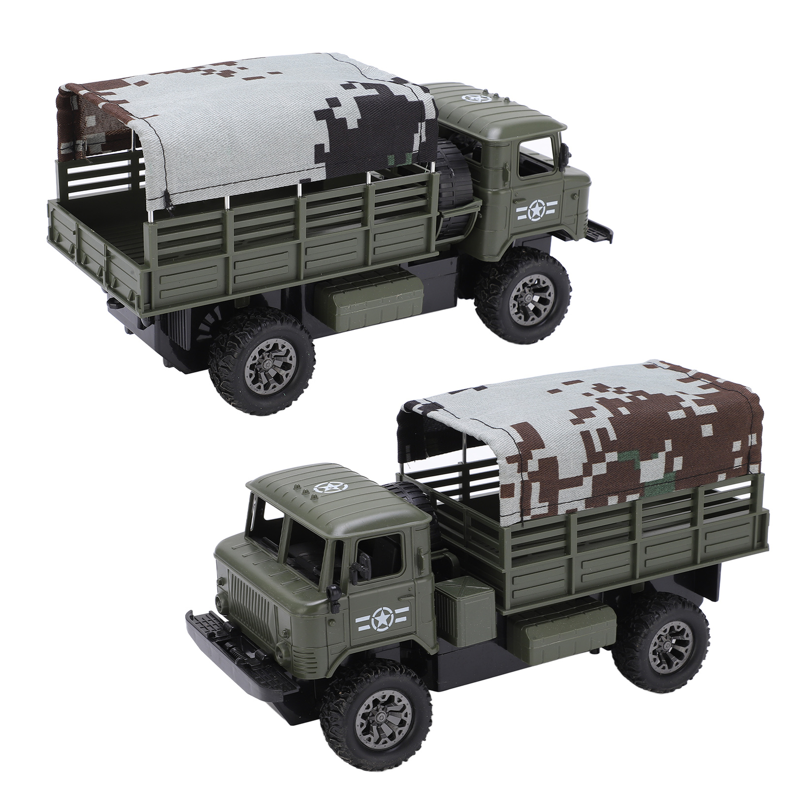 Wireless Remote Control Military Truck 4 Wheel Drive Off Road RC Model Car FD