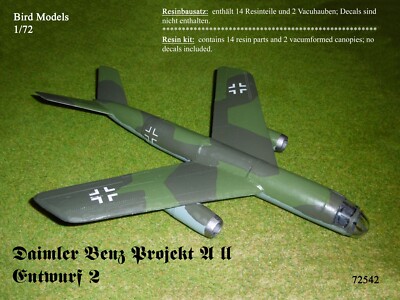 Daimler Benz Project A II Design 2 1/72 Bird Models Resin Kit / Resin Kit