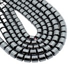 Tube Stone Black Loose Beads