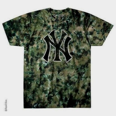 NEW YORK YANKEES BLACK CAMO TEE SHIRT 