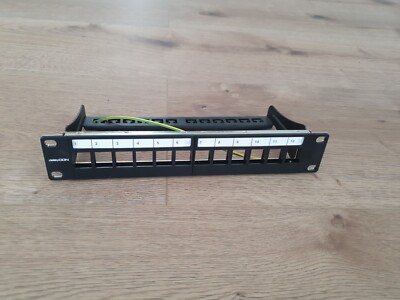 DeleyCON 12 Port Patchpanel Patchfeld Modular 