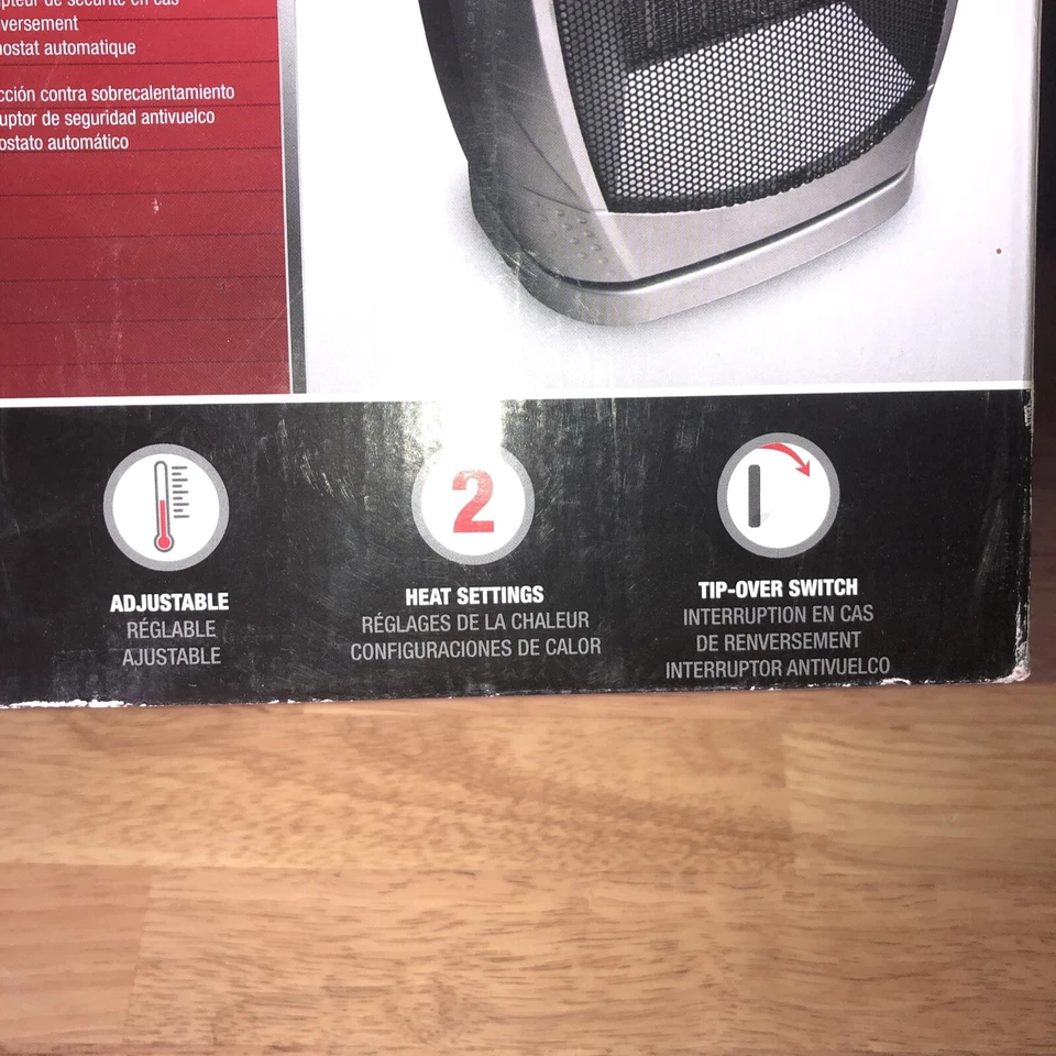 Calentador Cerámico Optimus H-7247 Portátil Oscilante con Termostato Foto 3 de 4