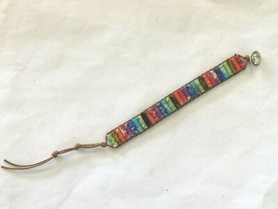 7 CHAKRA NATURAL STONE HEALING BUTTON WRAP HANDMADE BRACELET