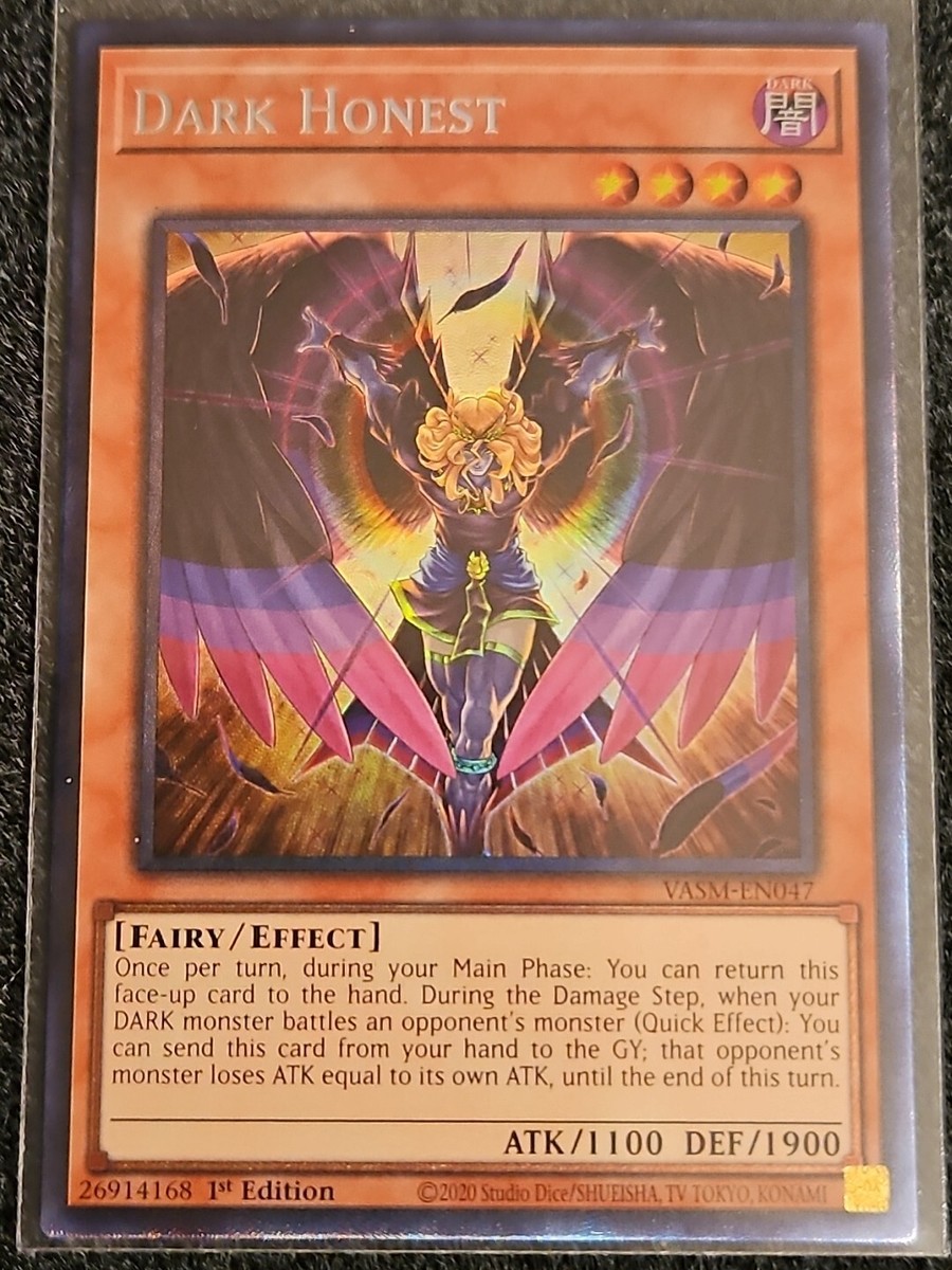 dark honest yugioh card Yu-Gi-Oh! - (YuGiOh TCG Card) 2010 Yu-Gi-Oh! Twilight Edition (Light & Dark) that opponents monster loses ATK equal to its own ATK Yugioh Dark Honest Card Review