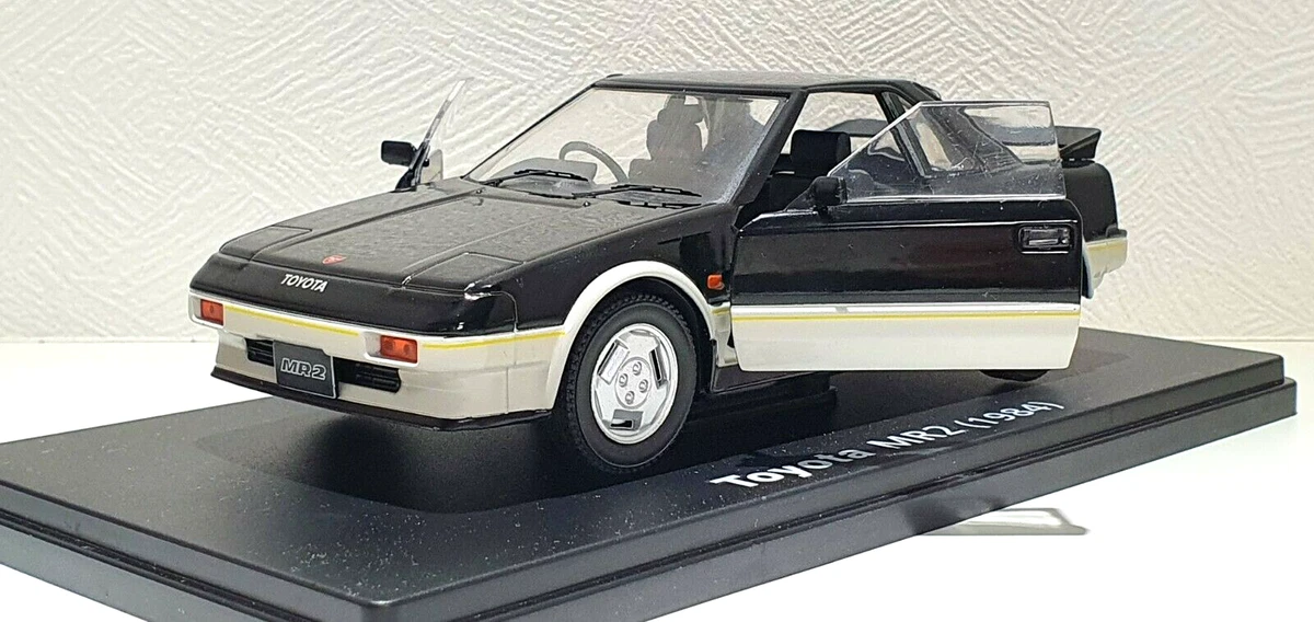 1/24 Hachette 1984 TOYOTA MR2 BLACK/SILVER AW10 AW11 Japan Ltd diecast model