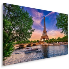 CANVAS Leinwand Bilder XXL Wandbilder Paris Eiffelturm STADT 15376