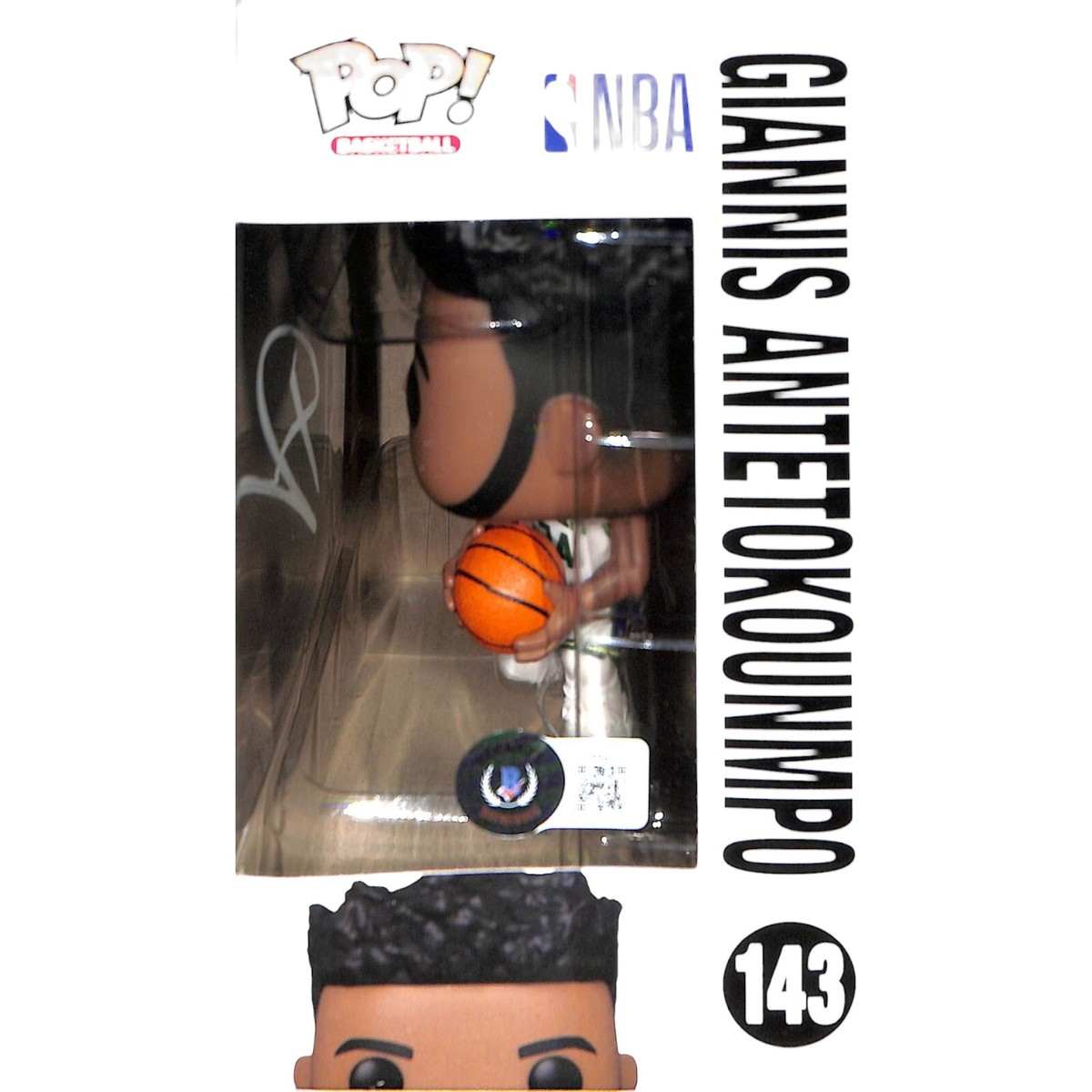Giannis Antetokounmpo Milwaukee Bucks Signed Funko Pop! #143