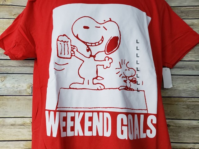 red snoopy shirt