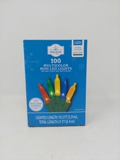 Holiday Time 100-Count Multi-Colored Mini LED Holiday Lights Green Wire