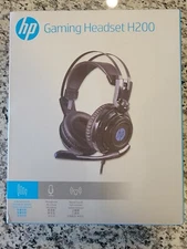 HP Gaming Headset H200 High Quality Stereo Sound W Mic Volume Control-Black