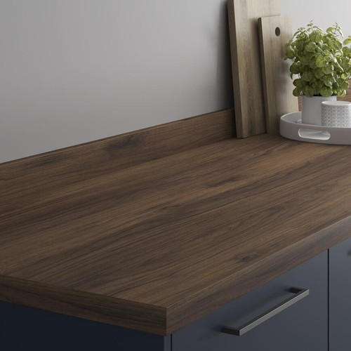 New HOWDENS 3m x 38mm Square Edge Contemporary Walnut Laminate Worktop
