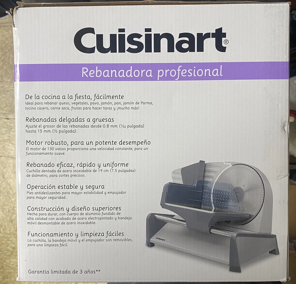 Cuisinart 厨房 专业食品切片机 - 不锈钢 - FS-75 全新 — 第 3/4 张图片