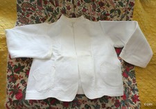 VESTE ancienne  PIQUE MOLLETONNE  décor chevron  ORIGINE PROVENCE St Baume