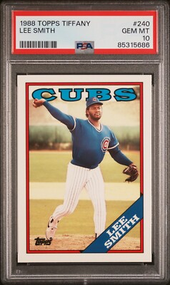 1988 Topps Tiffany #240 Lee Smith - PSA 10