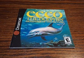 EMPTY Ecco the Dolphin Dreamcast Case/Manual Only NO DISC See Pics/Description
