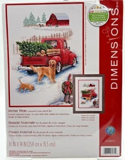 Dimensions Counted Cross Stitch Kit "Winter Ride" - NEW