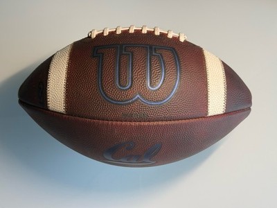 Rare University Of California Berkeley  Golden Bears Leather Football