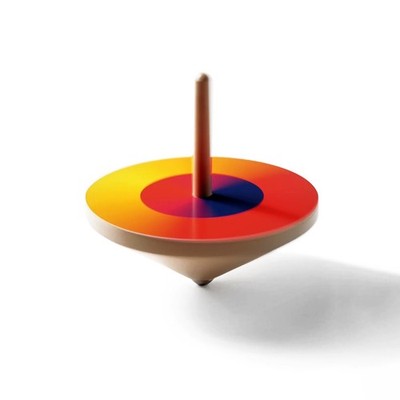 1924 Naef  BAUHAUS  Kreisel Spielzeug Optischer Farbmischer Holzspiel Germany