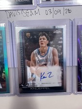 2025-26 Topps Chrome - Rookie Autographs Kon Knueppel #TCAR-KK (AU, RC)