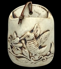 HUMMINGBIRD WALL POCKET Vase Rustic Cottage Farmhouse Cabin Flowers Love Notes