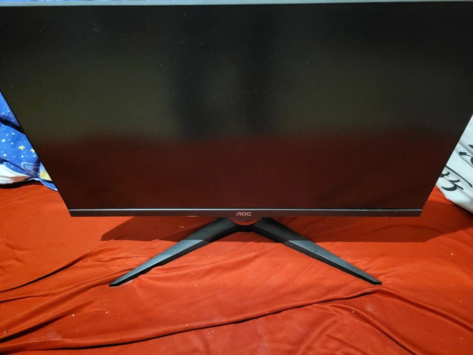 AOC G2 Series C24 Zoll FHD VA LCD Geschwungener Gaming-Monitor - Schwarz/Rot - Bild 2 von 3