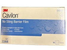 3 Boxes 3M Cavilon 3344 No Sting Barrier Film Wipes - 30ct x 0.75ml Per Box