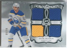 2023-24 UD The Cup Rookie Foundations Isak Rosen /99 Sabres Jets