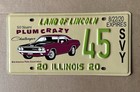 2020 Illinois License Plate 50yrs Anniversary 1970 Dodge Challenger 45 — photo 1