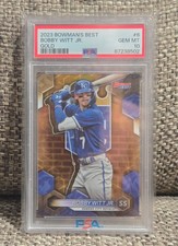 2023 bowman's best Bobby Witt Jr gold /50 psa 10