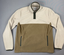 Men's L Brushed Fleece 1/4 Zip Pullover Sonoma Goods For Life